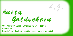 anita goldschein business card